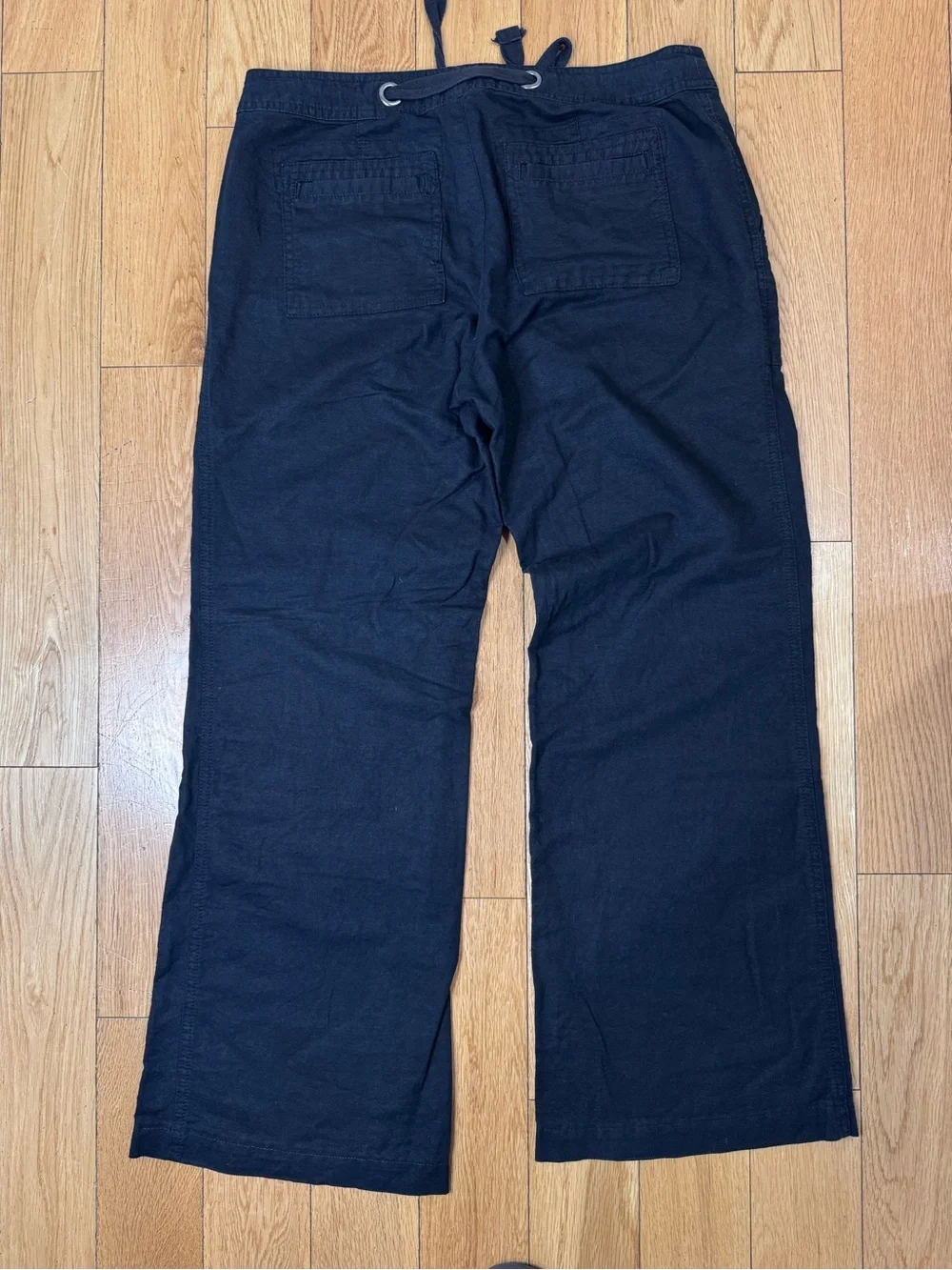 Banana Republic Martin Fit Linen Wide-Leg Surplus Crop Pants 6